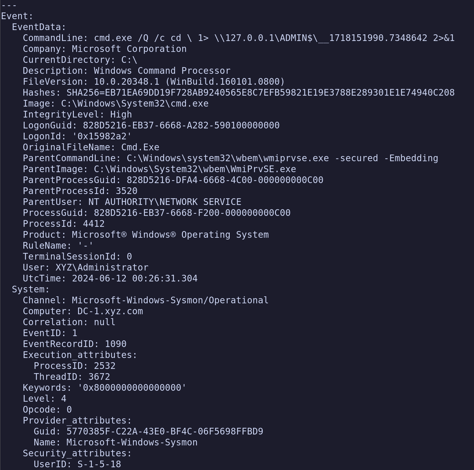Chainsaw Impacket Search